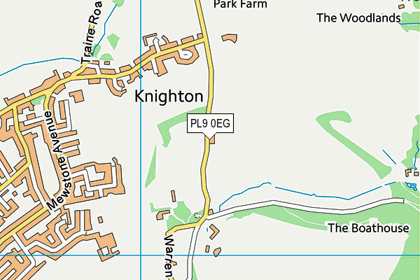 PL9 0EG map - OS VectorMap District (Ordnance Survey)