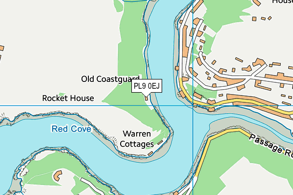 PL9 0EJ map - OS VectorMap District (Ordnance Survey)