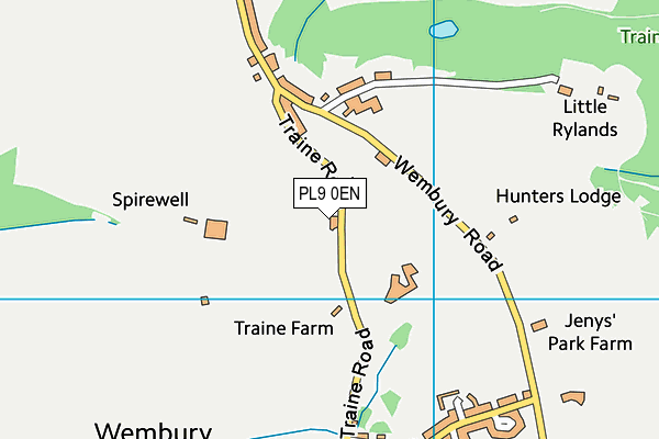 PL9 0EN map - OS VectorMap District (Ordnance Survey)