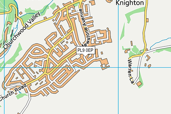 PL9 0EP map - OS VectorMap District (Ordnance Survey)
