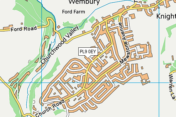 PL9 0EY map - OS VectorMap District (Ordnance Survey)