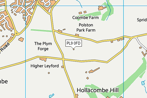 PL9 0FD map - OS VectorMap District (Ordnance Survey)