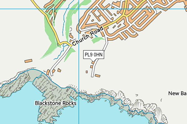 PL9 0HN map - OS VectorMap District (Ordnance Survey)