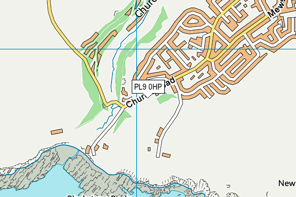 PL9 0HP map - OS VectorMap District (Ordnance Survey)