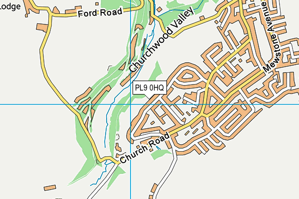 PL9 0HQ map - OS VectorMap District (Ordnance Survey)