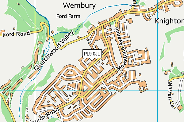 PL9 0JL map - OS VectorMap District (Ordnance Survey)