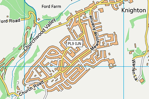 PL9 0JN map - OS VectorMap District (Ordnance Survey)