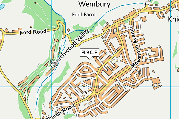 PL9 0JP map - OS VectorMap District (Ordnance Survey)