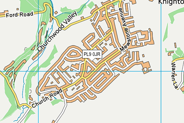 PL9 0JR map - OS VectorMap District (Ordnance Survey)