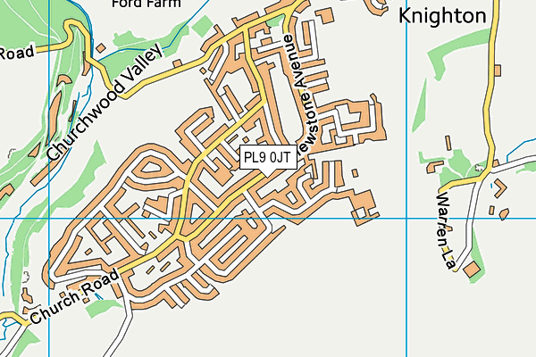 PL9 0JT map - OS VectorMap District (Ordnance Survey)