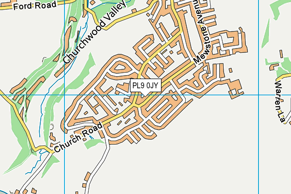 PL9 0JY map - OS VectorMap District (Ordnance Survey)