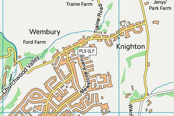 Wembury Recreation Ground map (PL9 0LF) - OS VectorMap District (Ordnance Survey)