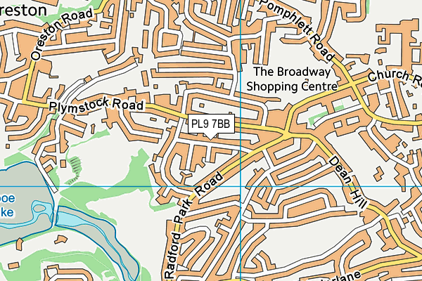 PL9 7BB map - OS VectorMap District (Ordnance Survey)