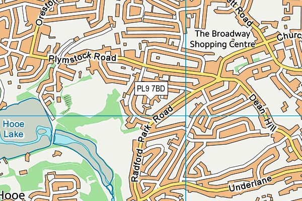 PL9 7BD map - OS VectorMap District (Ordnance Survey)