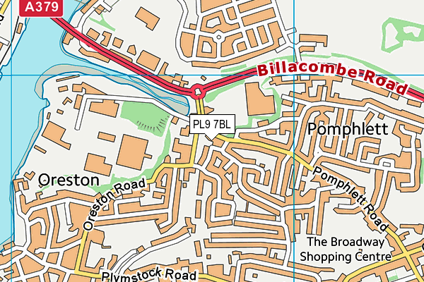 PL9 7BL map - OS VectorMap District (Ordnance Survey)