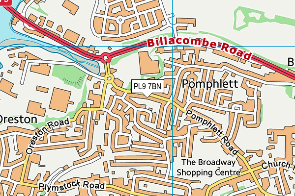 PL9 7BN map - OS VectorMap District (Ordnance Survey)