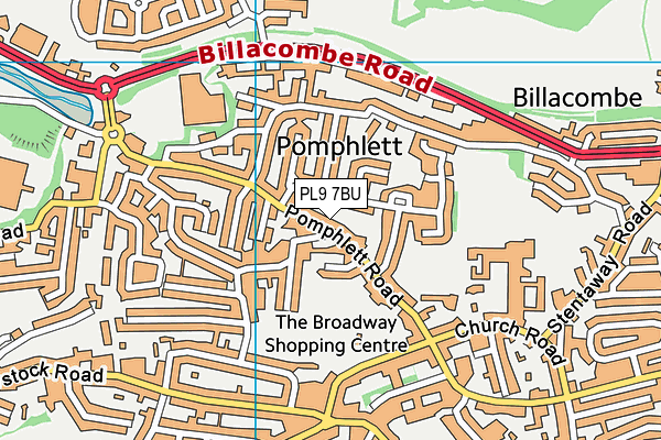 PL9 7BU map - OS VectorMap District (Ordnance Survey)