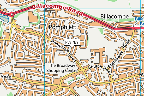 PL9 7BY map - OS VectorMap District (Ordnance Survey)