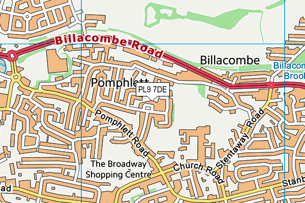 PL9 7DE map - OS VectorMap District (Ordnance Survey)