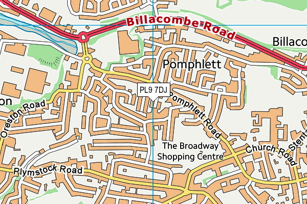 PL9 7DJ map - OS VectorMap District (Ordnance Survey)