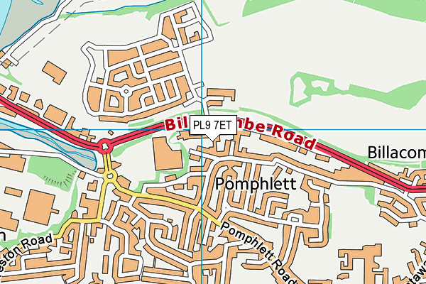 PL9 7ET map - OS VectorMap District (Ordnance Survey)