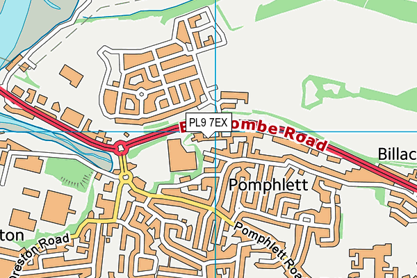 PL9 7EX map - OS VectorMap District (Ordnance Survey)