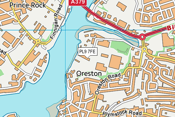 PL9 7FE map - OS VectorMap District (Ordnance Survey)