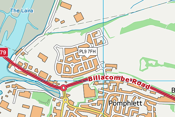 PL9 7FH map - OS VectorMap District (Ordnance Survey)