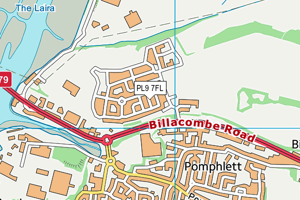 PL9 7FL map - OS VectorMap District (Ordnance Survey)