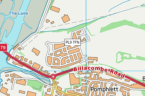 PL9 7FN map - OS VectorMap District (Ordnance Survey)