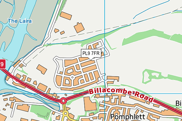 PL9 7FR map - OS VectorMap District (Ordnance Survey)