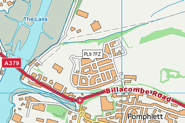 PL9 7FZ map - OS VectorMap District (Ordnance Survey)