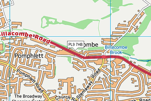 PL9 7HB map - OS VectorMap District (Ordnance Survey)