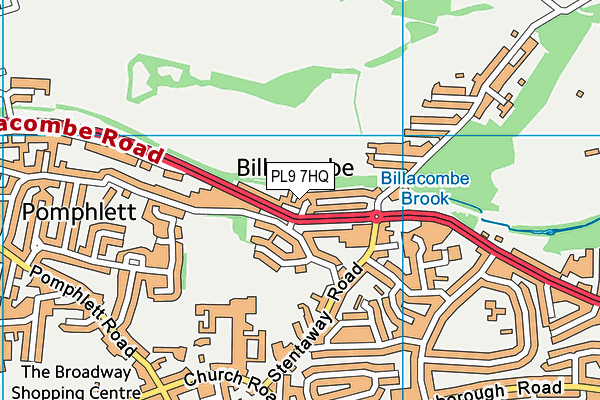 PL9 7HQ map - OS VectorMap District (Ordnance Survey)