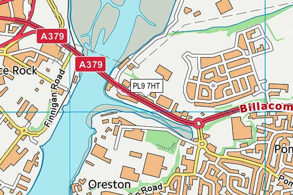 PL9 7HT map - OS VectorMap District (Ordnance Survey)