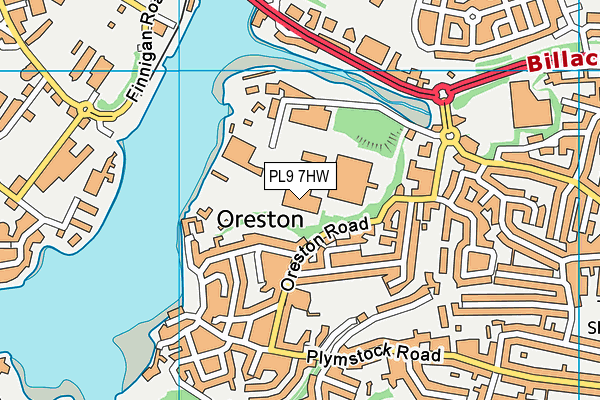 PL9 7HW map - OS VectorMap District (Ordnance Survey)