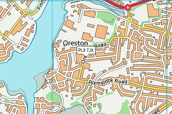 PL9 7JX map - OS VectorMap District (Ordnance Survey)