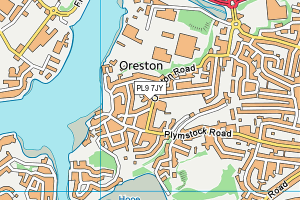 Oreston Community Academy map (PL9 7JY) - OS VectorMap District (Ordnance Survey)