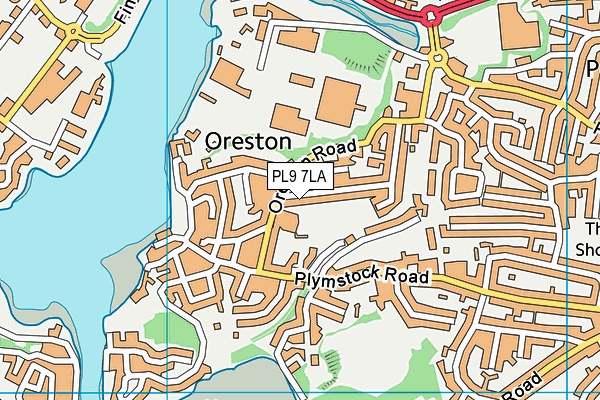 PL9 7LA map - OS VectorMap District (Ordnance Survey)