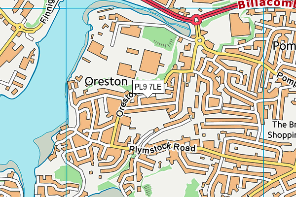 PL9 7LE map - OS VectorMap District (Ordnance Survey)