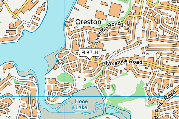 PL9 7LH map - OS VectorMap District (Ordnance Survey)