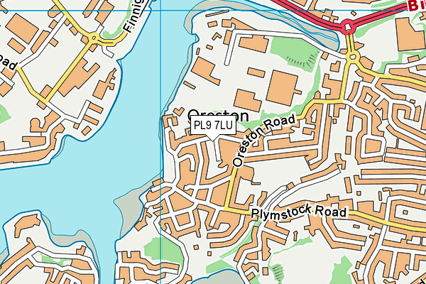 PL9 7LU map - OS VectorMap District (Ordnance Survey)