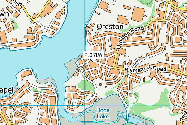 PL9 7LW map - OS VectorMap District (Ordnance Survey)