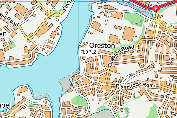 PL9 7LZ map - OS VectorMap District (Ordnance Survey)