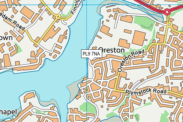 PL9 7NA map - OS VectorMap District (Ordnance Survey)