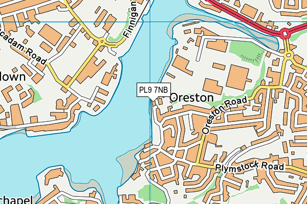 PL9 7NB map - OS VectorMap District (Ordnance Survey)