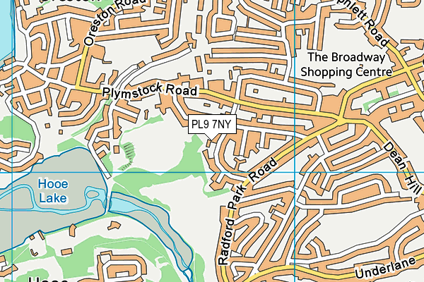 PL9 7NY map - OS VectorMap District (Ordnance Survey)