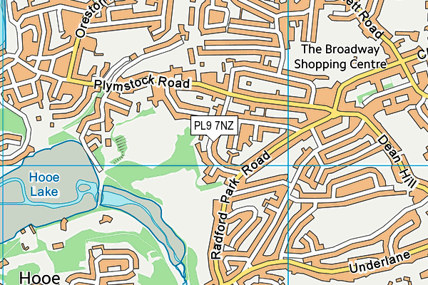 PL9 7NZ map - OS VectorMap District (Ordnance Survey)