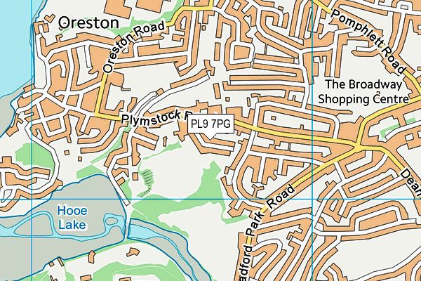 PL9 7PG map - OS VectorMap District (Ordnance Survey)