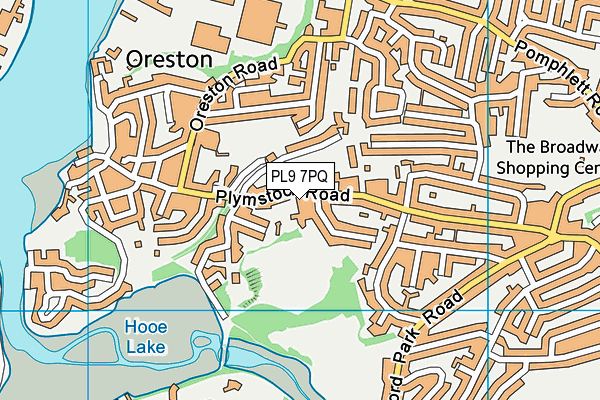 PL9 7PQ map - OS VectorMap District (Ordnance Survey)